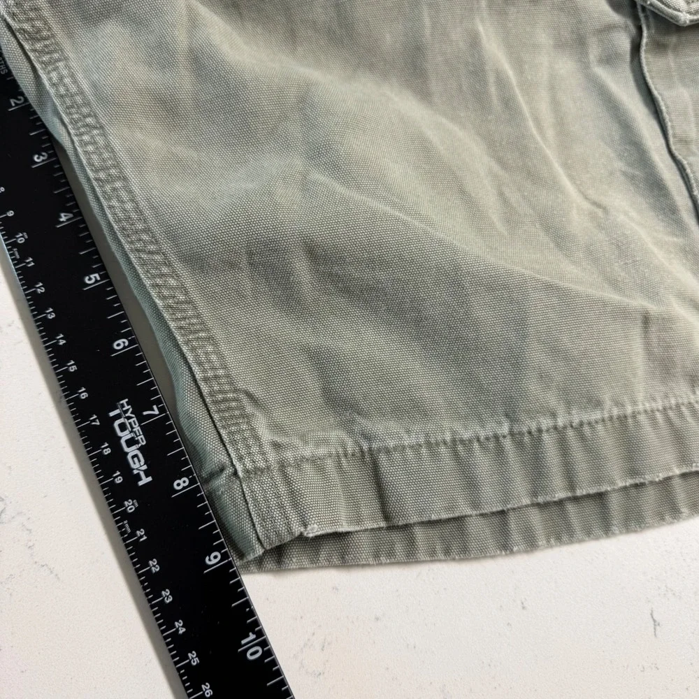 Vtg Carhartt Cargo Shorts Mens 40 Green Canvas Rugged‎ Workwear Relaxed Fit